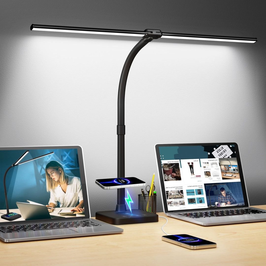 LED Desk Lamp with USB Charging